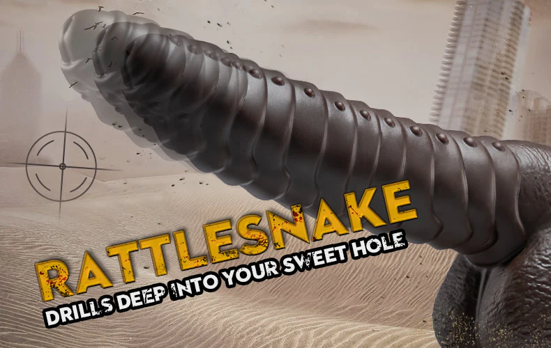 RATTLESNAKE 5 Vibrating 3 Thrusting Heating Function Fantastic Dildo