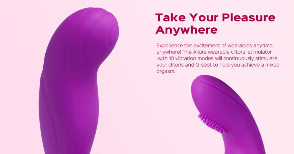 Allure - Wearable G Spot Vibrator with Clit Stimulator 