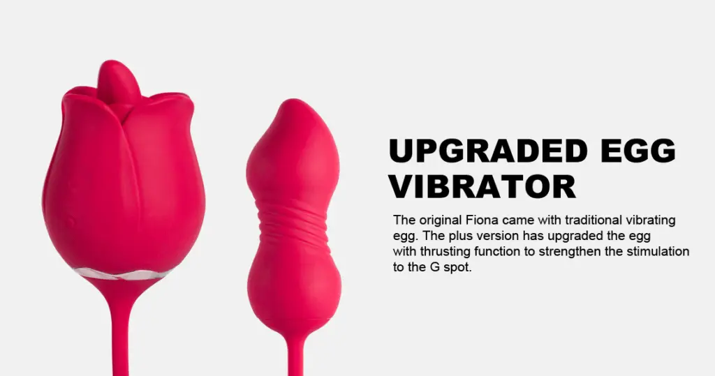 Fiona Plus – Rose Clit Licking Stimulator & Thrusting Egg 