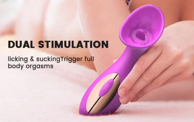 Violet - Stimulation Suction Vibrator With Clit Licking