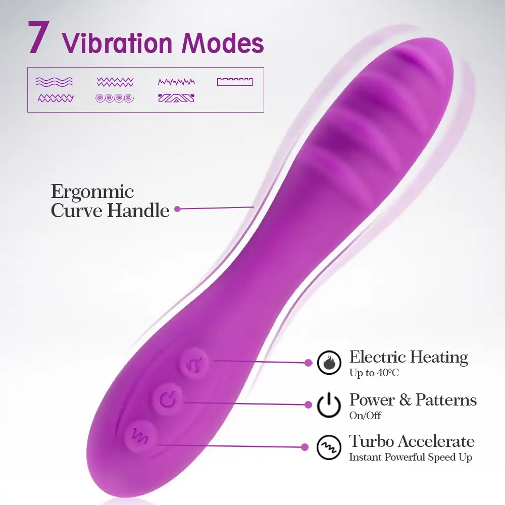 7-Frequency 40 Intelligent Thermostat G-Spot Vibrator Waterproof