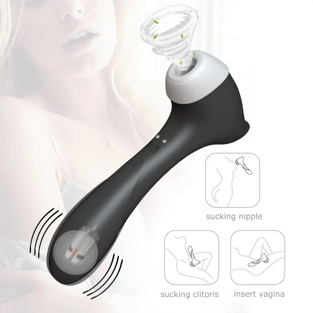 8 Powerful Vibration Rechargeable Clitoral Sucking Vibrator