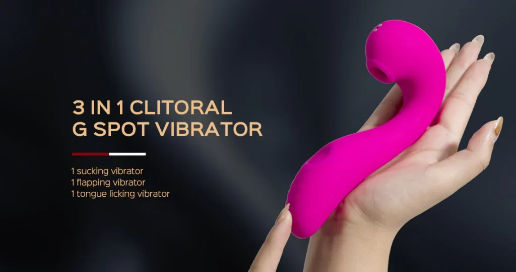 TRIPLE AROUSAL Vibrating Sucking G-Spot Vibrator