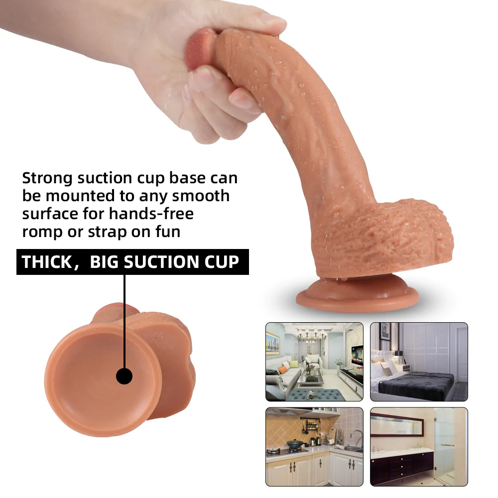 Deal - Squirting Realistic Suction Cup Dildo 6 Inch
