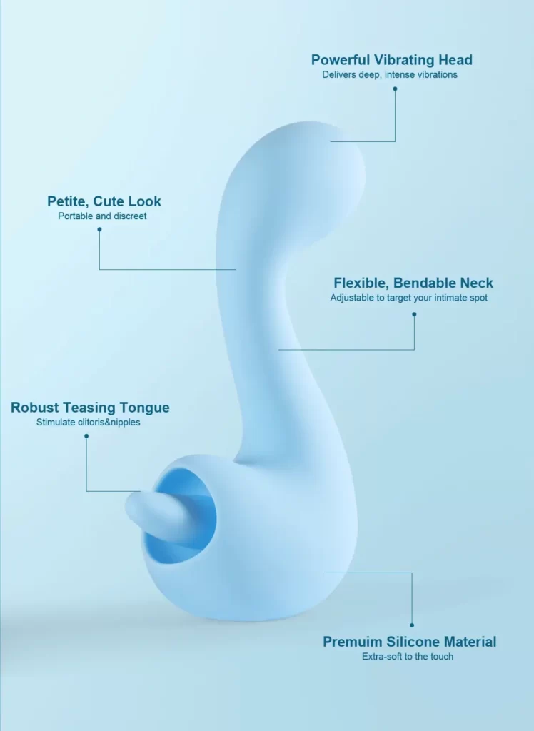 Swan - Double-ended Licking Vibrator