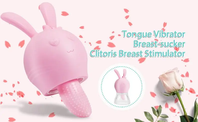 Beinlove Tongue Lick Rabbit Clitoris Nipple Vibrator