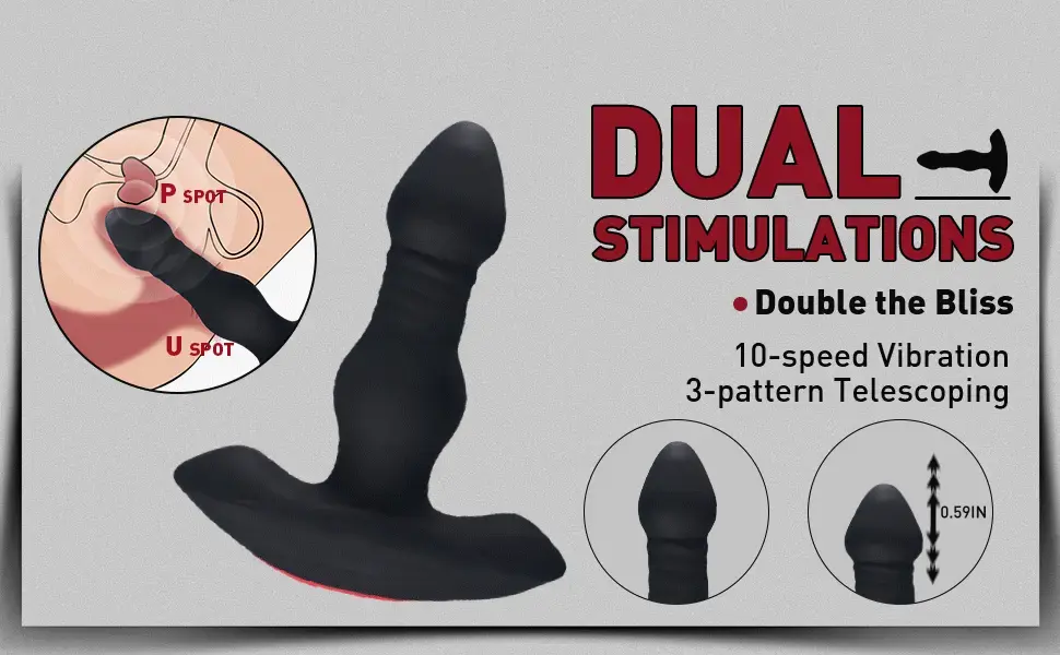 INVADER 3 Thrusting 10 Vibrations Anal Plug