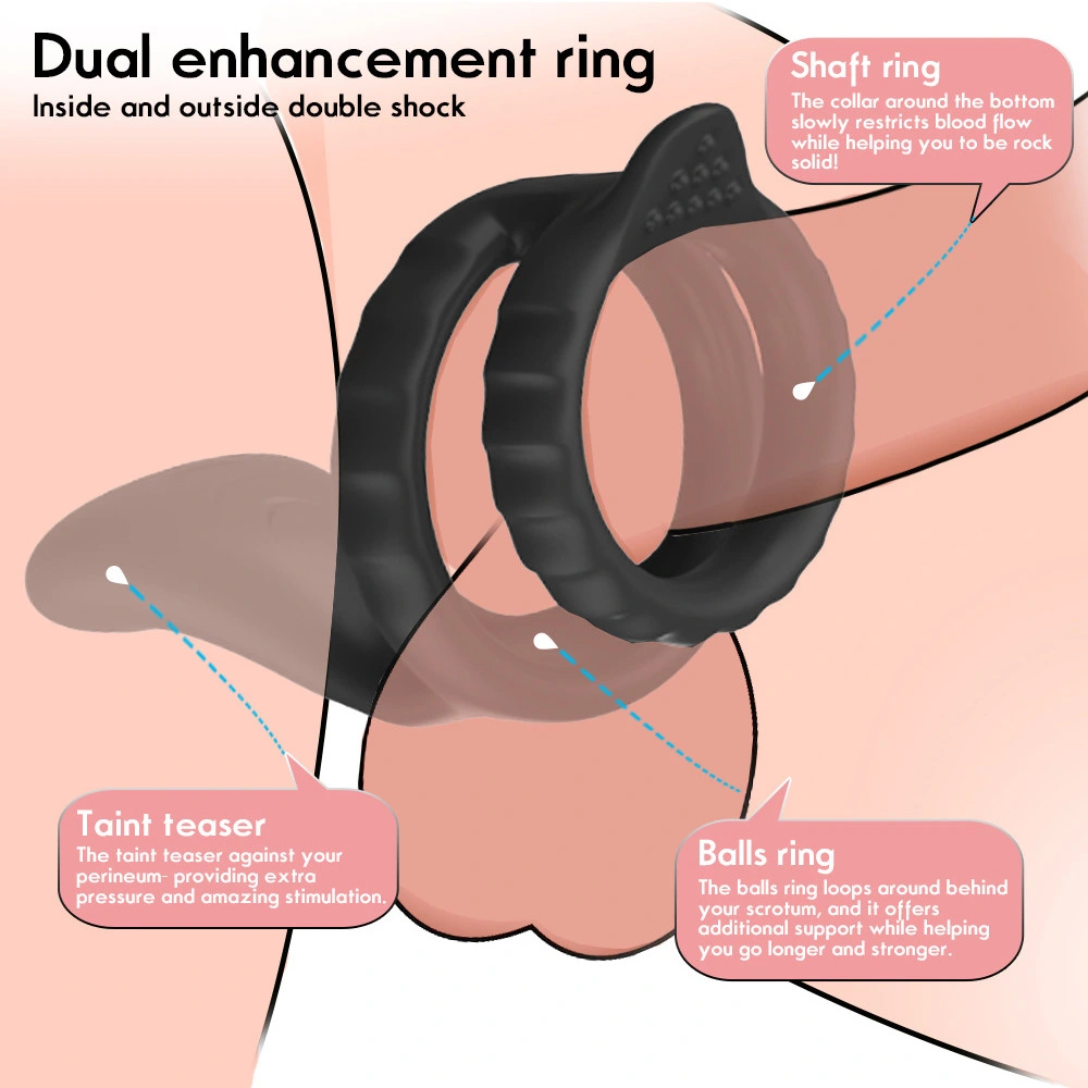 Vibrating Cock Ring Sleeve for Couple