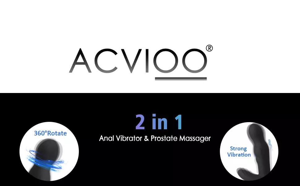 Acvioo 2 in1 Anal Vibrator 