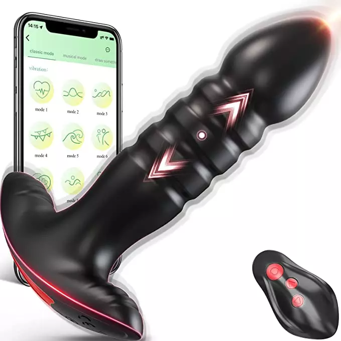 Anal Plug Vibrator with App Control