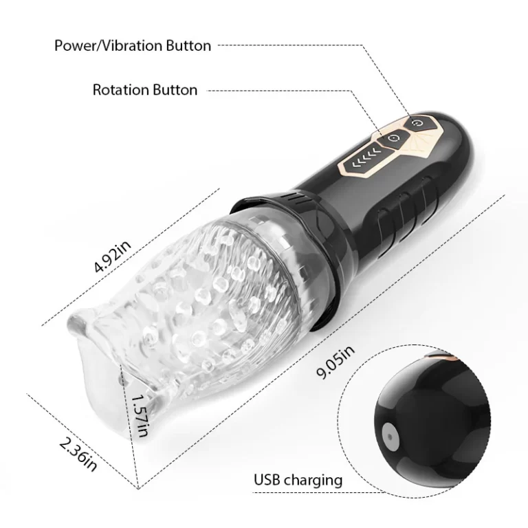TORNADO 10 Vibration 5 Rotation Better Wrapping Masturbation Cup