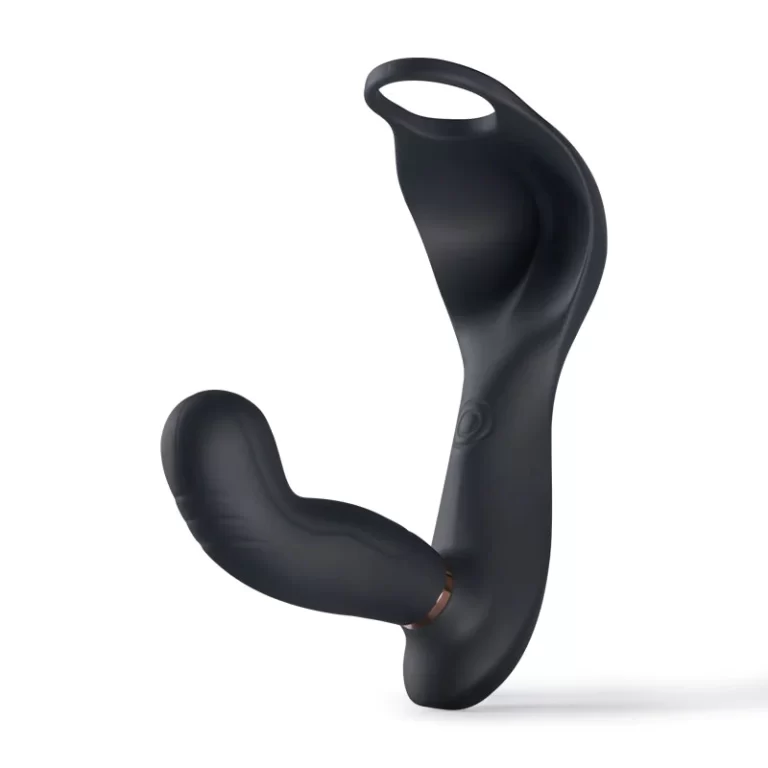 Bill 7 Vibrating & Pulsating Balls Teasing Butt Plug with Cock Ring