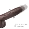 Black Warrior 8.7-Inch Remote Control 10 Vibrating Rotating Dildo