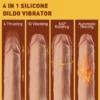 Allovers 6-Inch 4 in 1 Versatile Rotating Thrusting Vibrating Heating Dildo