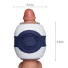 Mickey 10 Vibration Transparent Male Masturbatior with Controlling Handle