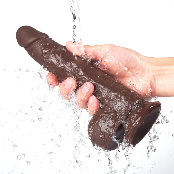 Black Warrior 8.7-Inch Remote Control 10 Vibrating Rotating Dildo