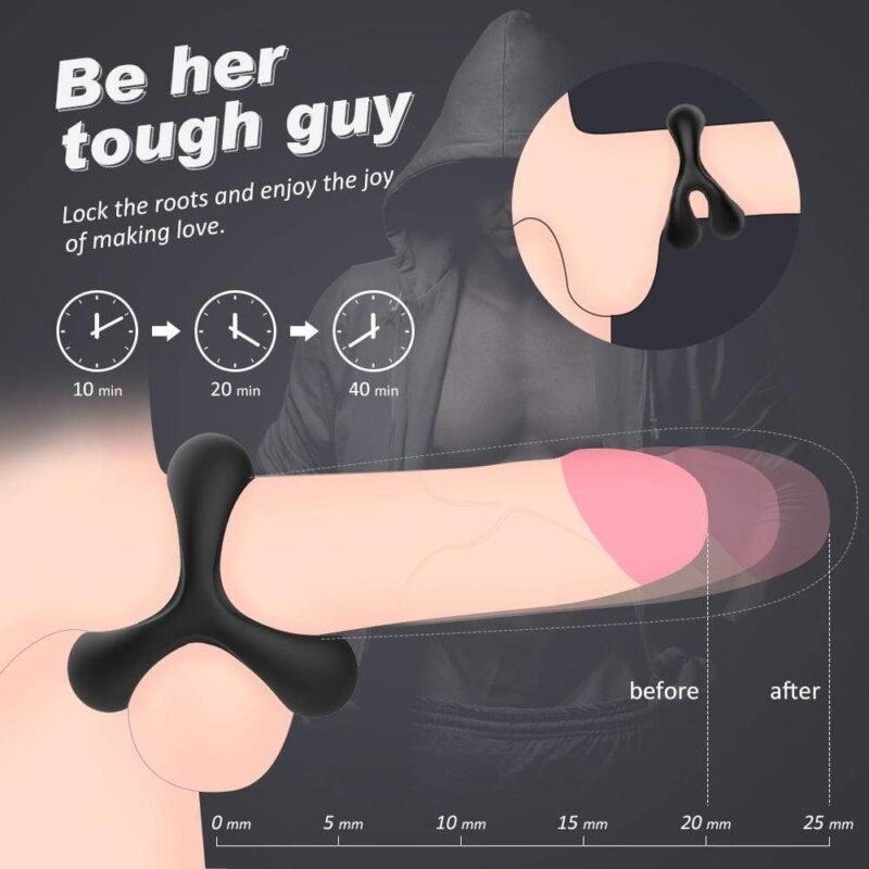 S-HANDE 1.14-Inch Silicone Penis Ring for Erection Enhancing