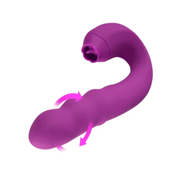 Lilian - G Spot Vibrator With Rotating Head & Tongue Vibrator