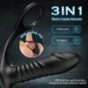 Moore - 10 Thrilling Vibration 3 Thrusting Silicone Remote Control Cock Ring Anal Vibrator
