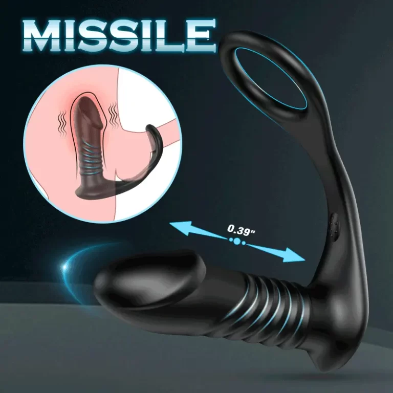 Moore – 10 Thrilling Vibration 3 Thrusting Silicone Remote Control Cock Ring Anal Vibrator