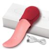 Realistic Vibrating Dildo Clit Licker With Tongue Demon