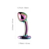 Bud Love - Radiance Curved Metal Gem Butt Plug