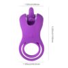 Roxy - Licking Sex Toy & Vibrating Dual Penis Ring