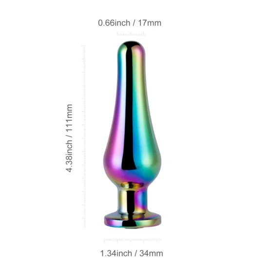 Vase Gem - Radiance Curved Metal Gem Butt Plug