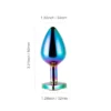 Crystal Love - Lasered Metallic Gem Anal Plug