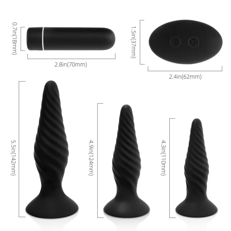 Idris - Anal Vibrator & Vibrating Anal Plug Set