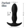 3 folds thrusting vibration butt plugs