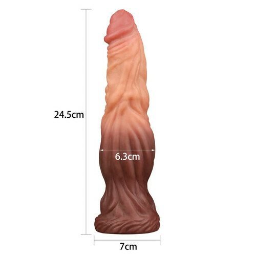 Lovetoy 10 inch Dual-Layered Silicone Extra Large Dildo