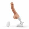 ARES 7 Vibrating Thrusting Curved Dildo With Mountable Suction Cup
