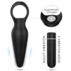 3in1 Anal Vibrator Bullet with Vibrating Cock Ring