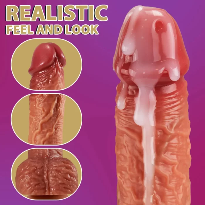 WENDT 3-in-1 Realistic Non-sticky Blush Dildo 9 INCH