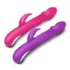 7 Frequency Rotating Beads Heating Telescopic Rabbit Vibrator