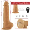 7.87-Inch 7 Thrusting 1800rMin Vibrating Heating-Nude G-Spot Realistic Dildo