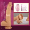 8.1-Inch Remote 3 Functions Multiple Combination Lifelike Dildo