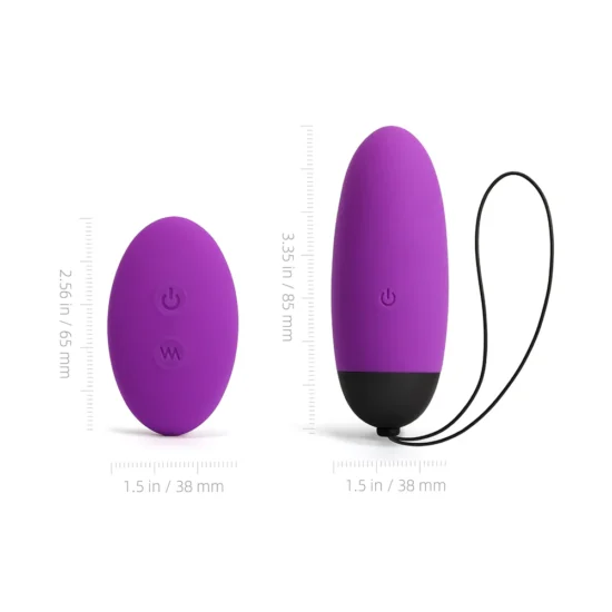 Ada - Silicone Bullet Egg Vibrator With Remote