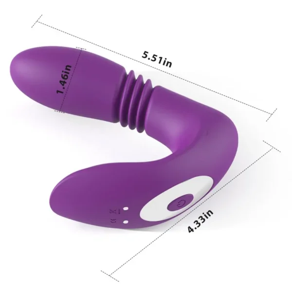 Asisa Unisex Super Powerful 12 Vibrating 3 Thrusting Stimulator