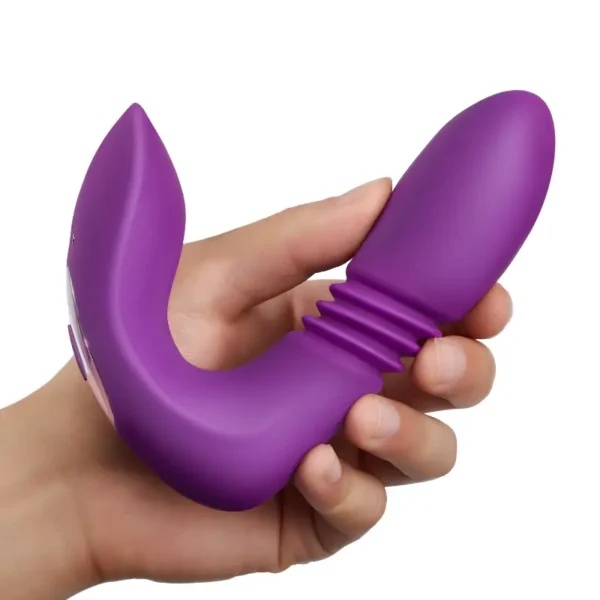 Asisa Unisex Super Powerful 12 Vibrating 3 Thrusting Stimulator