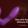 Asisa Unisex Super Powerful 12 Vibrating 3 Thrusting Stimulator