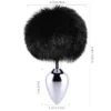 Black Bunny Tail Butt Plug (20)