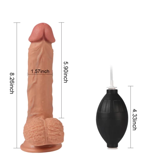 Deal - Squirting Realistic Suction Cup Dildo 6 Inch