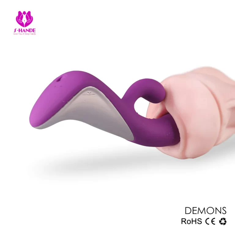 Curved Silicone G Spot & Clitoris Vibrator for women