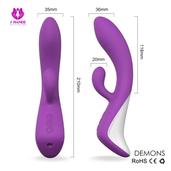 Silicone G Spot & Clitoris Vibrator for women