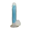 Dex - 6 Inch Colorful Jelly Realistic Suction Cup Dildo - Bleu