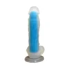 Dex - 6 Inch Colorful Jelly Realistic Suction Cup Dildo - Bleu
