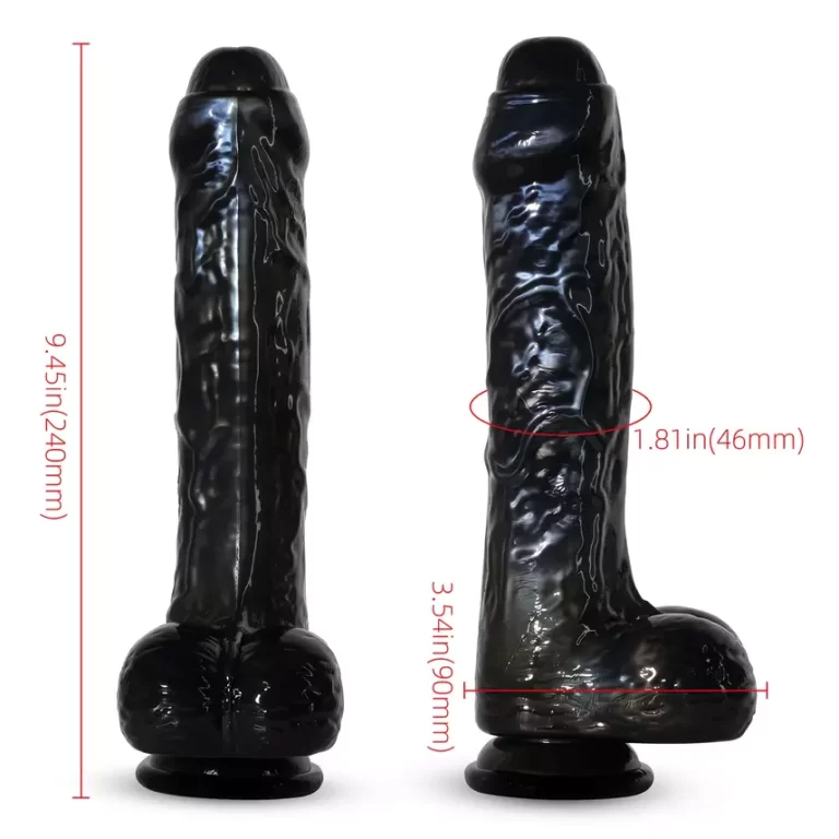 Ezra - Black Dildo with Suction Cup 7 Inch