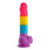 Leo Avant - Big Rainbow Dildo With Suction Cup